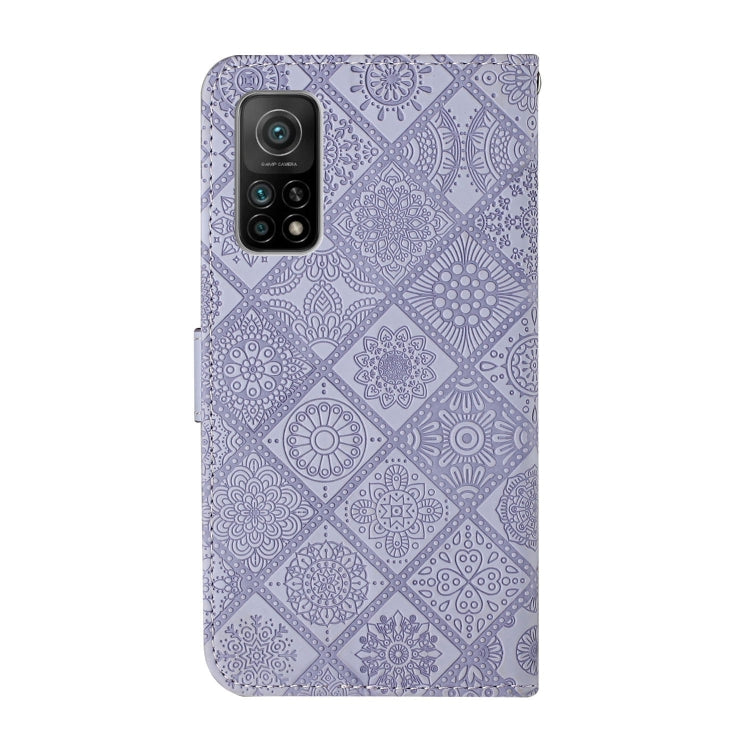 For Xiaomi Mi 10T 5G Ethnic Style Embossed Pattern Horizontal Flip Leather Case with Holder & Card Slots & Wallet & Lanyard