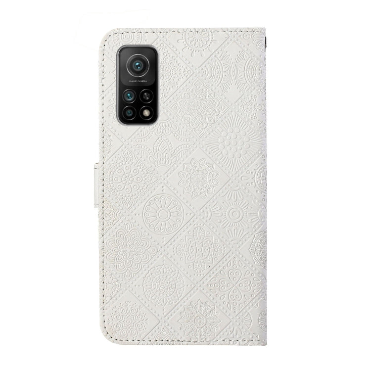 For Xiaomi Mi 10T 5G Ethnic Style Embossed Pattern Horizontal Flip Leather Case with Holder & Card Slots & Wallet & Lanyard