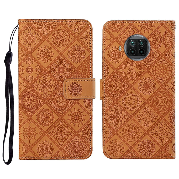 For Xiaomi Mi 10T Lite 5G Ethnic Style Embossed Pattern Horizontal Flip Leather Case with Holder & Card Slots & Wallet & Lanyard