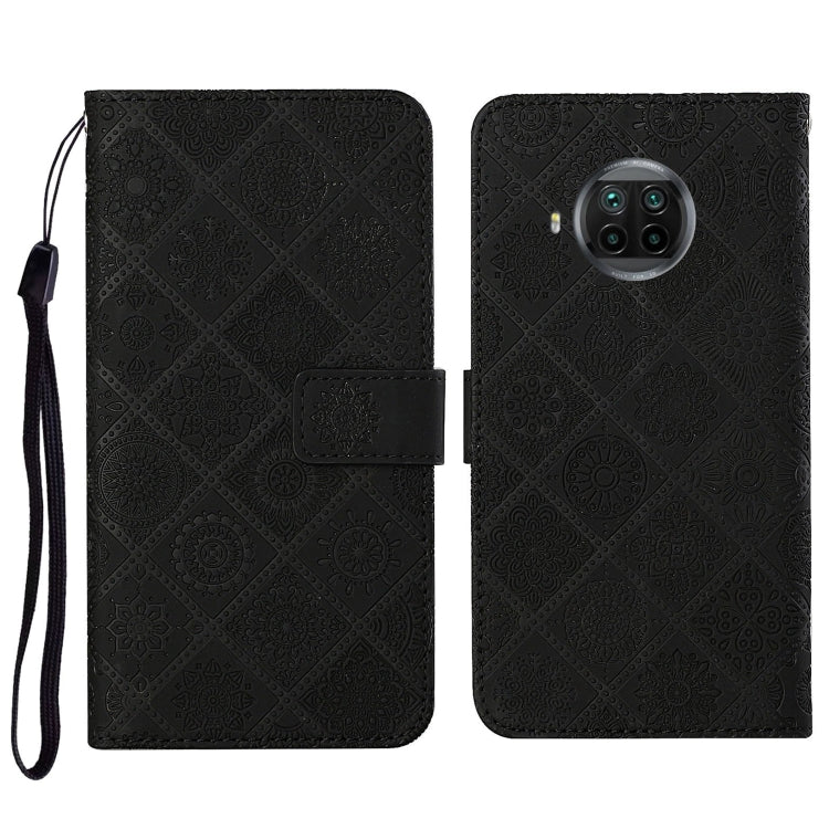 For Xiaomi Mi 10T Lite 5G Ethnic Style Embossed Pattern Horizontal Flip Leather Case with Holder & Card Slots & Wallet & Lanyard