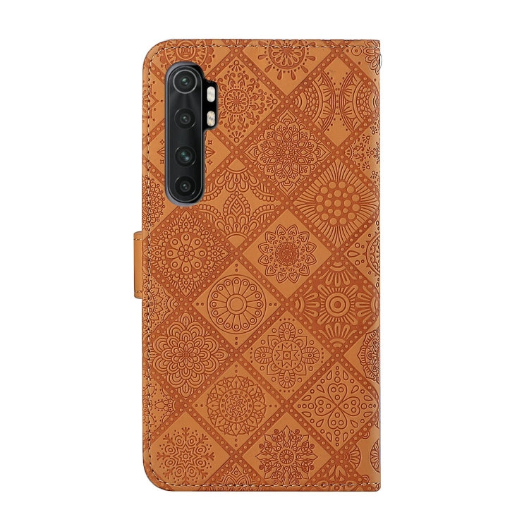 For Xiaomi Mi Note 10 Lite Ethnic Style Embossed Pattern Horizontal Flip Leather Case with Holder & Card Slots & Wallet & Lanyard