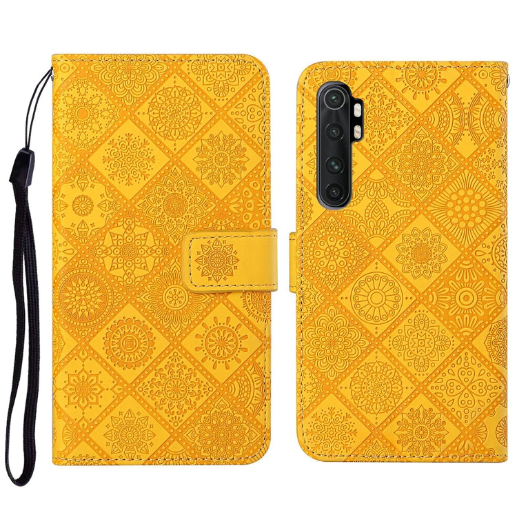 For Xiaomi Mi Note 10 Lite Ethnic Style Embossed Pattern Horizontal Flip Leather Case with Holder & Card Slots & Wallet & Lanyard