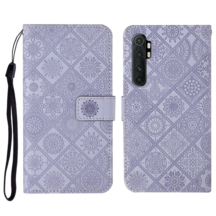 For Xiaomi Mi Note 10 Lite Ethnic Style Embossed Pattern Horizontal Flip Leather Case with Holder & Card Slots & Wallet & Lanyard