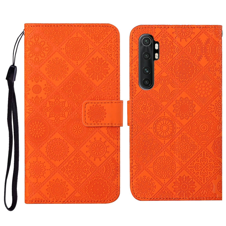 For Xiaomi Mi Note 10 Lite Ethnic Style Embossed Pattern Horizontal Flip Leather Case with Holder & Card Slots & Wallet & Lanyard