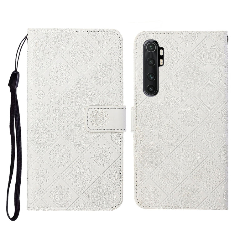 For Xiaomi Mi Note 10 Lite Ethnic Style Embossed Pattern Horizontal Flip Leather Case with Holder & Card Slots & Wallet & Lanyard