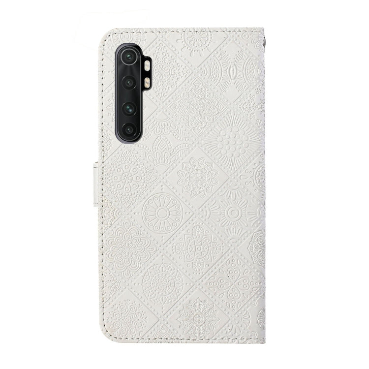 For Xiaomi Mi Note 10 Lite Ethnic Style Embossed Pattern Horizontal Flip Leather Case with Holder & Card Slots & Wallet & Lanyard