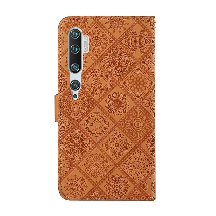 For Xiaomi Mi Note 10 / 10 Pro Ethnic Style Embossed Pattern Horizontal Flip Leather Case with Holder & Card Slots & Wallet & Lanyard