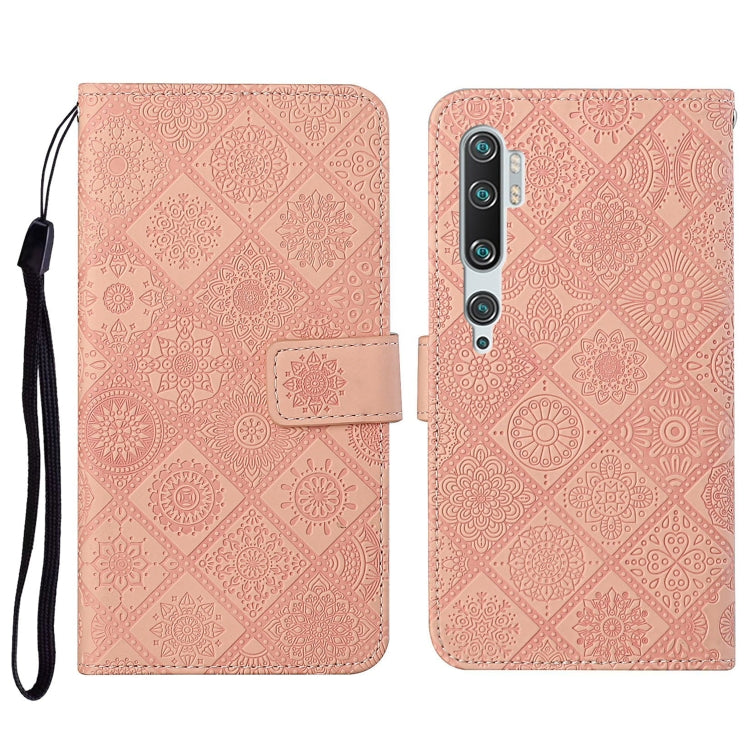 For Xiaomi Mi Note 10 / 10 Pro Ethnic Style Embossed Pattern Horizontal Flip Leather Case with Holder & Card Slots & Wallet & Lanyard