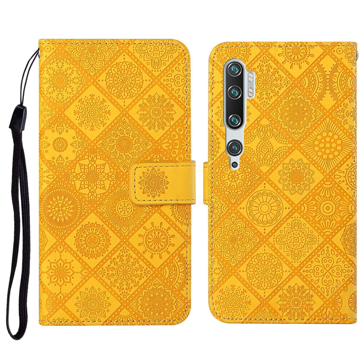 For Xiaomi Mi Note 10 / 10 Pro Ethnic Style Embossed Pattern Horizontal Flip Leather Case with Holder & Card Slots & Wallet & Lanyard