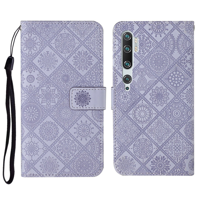 For Xiaomi Mi Note 10 / 10 Pro Ethnic Style Embossed Pattern Horizontal Flip Leather Case with Holder & Card Slots & Wallet & Lanyard