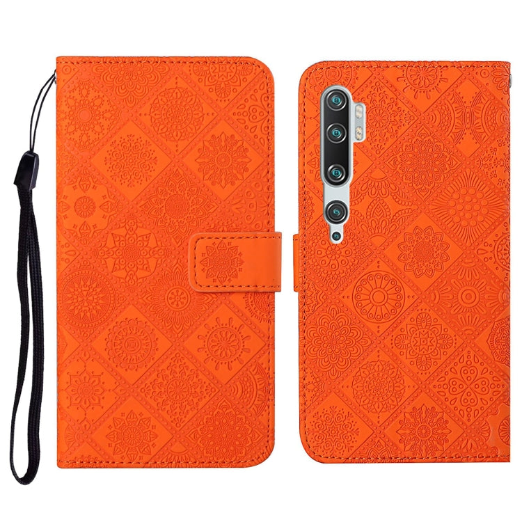 For Xiaomi Mi Note 10 / 10 Pro Ethnic Style Embossed Pattern Horizontal Flip Leather Case with Holder & Card Slots & Wallet & Lanyard