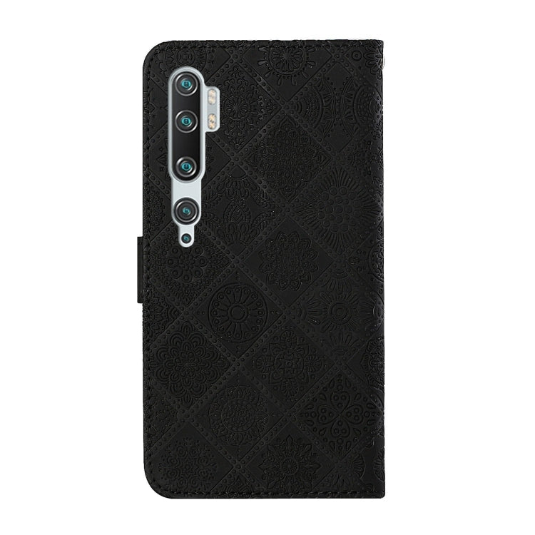 For Xiaomi Mi Note 10 / 10 Pro Ethnic Style Embossed Pattern Horizontal Flip Leather Case with Holder & Card Slots & Wallet & Lanyard