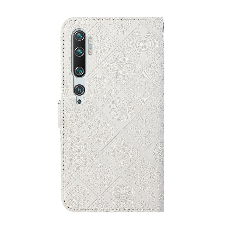 For Xiaomi Mi Note 10 / 10 Pro Ethnic Style Embossed Pattern Horizontal Flip Leather Case with Holder & Card Slots & Wallet & Lanyard