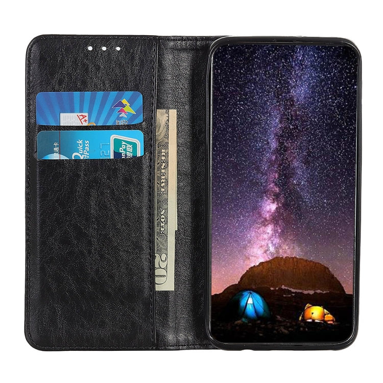 For Xiaomi Poco M3 Magnetic Crazy Horse Texture Horizontal Flip Leather Case with Holder & Card Slots & Wallet