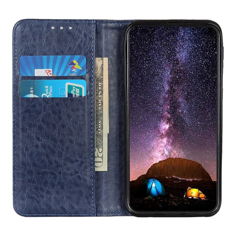 For Xiaomi Poco M3 Magnetic Crazy Horse Texture Horizontal Flip Leather Case with Holder & Card Slots & Wallet