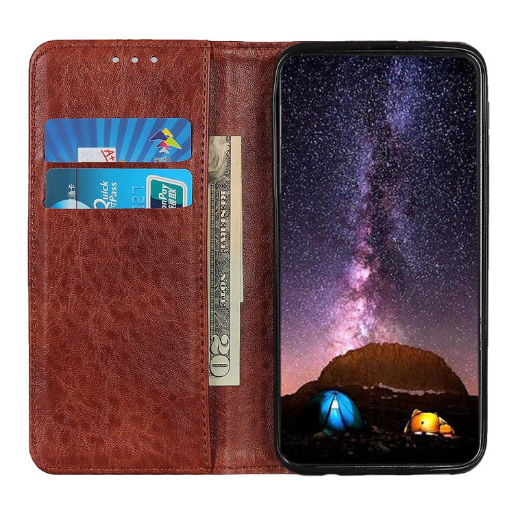 For Xiaomi Poco M3 Magnetic Crazy Horse Texture Horizontal Flip Leather Case with Holder & Card Slots & Wallet