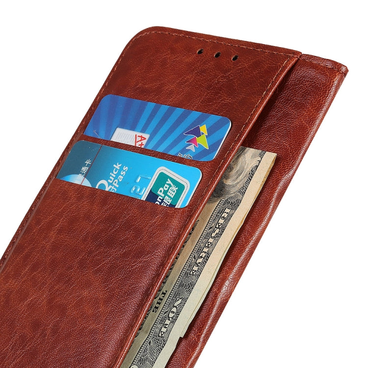 For Xiaomi Poco M3 Magnetic Crazy Horse Texture Horizontal Flip Leather Case with Holder & Card Slots & Wallet