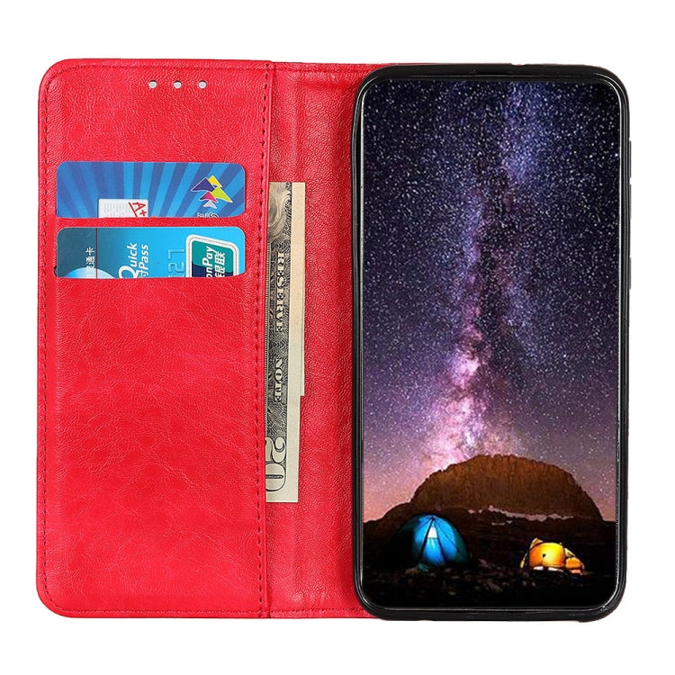 For Xiaomi Poco M3 Magnetic Crazy Horse Texture Horizontal Flip Leather Case with Holder & Card Slots & Wallet