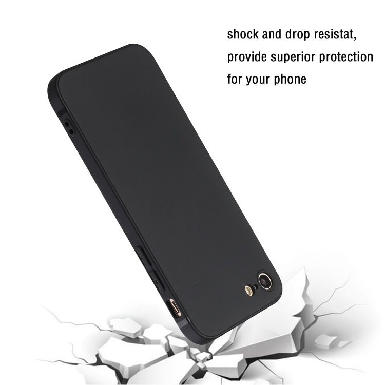 Straight Edge Solid Color TPU Shockproof Case For iPhone 6