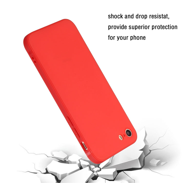 Straight Edge Solid Color TPU Shockproof Case For iPhone 6