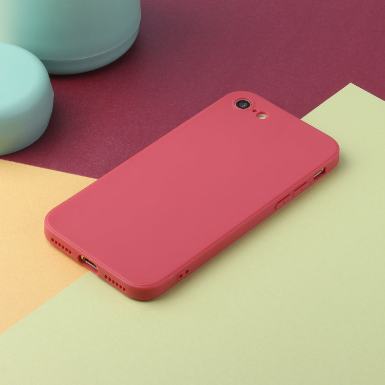 Straight Edge Solid Color TPU Shockproof Case For iPhone 6