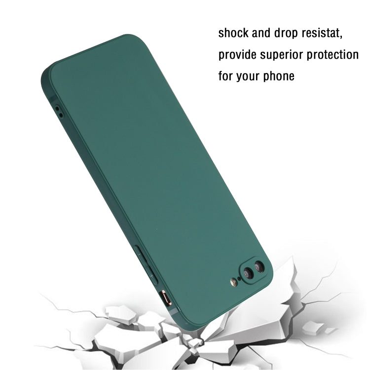 Straight Edge Solid Color TPU Shockproof Case For iPhone 7 Plus / 8 Plus