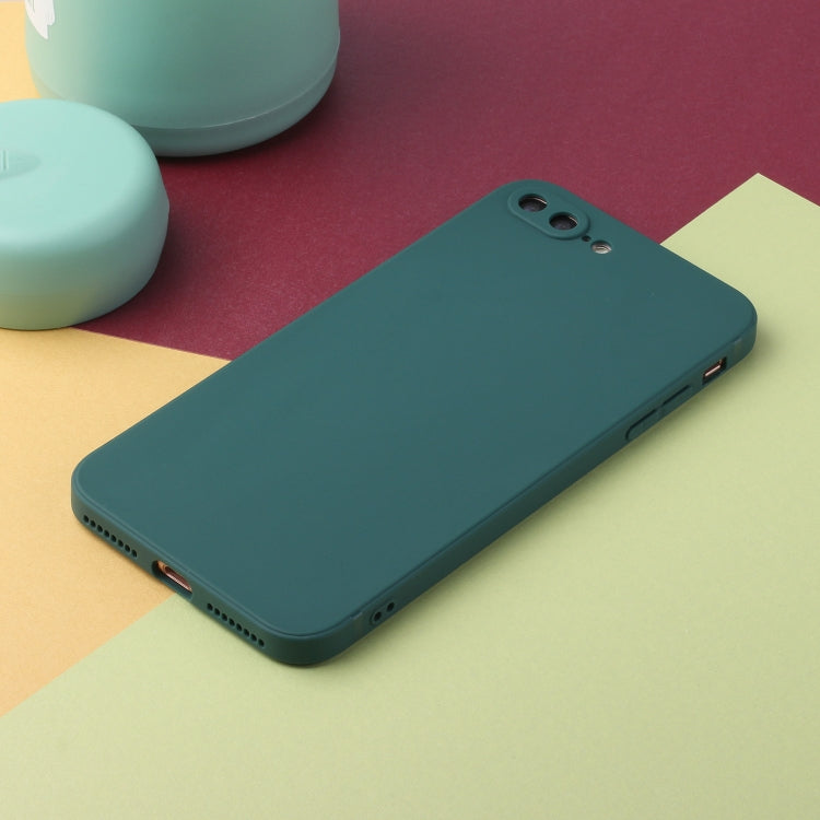 Straight Edge Solid Color TPU Shockproof Case For iPhone 7 Plus / 8 Plus