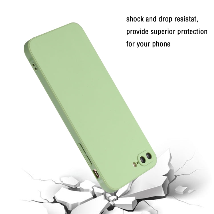 Straight Edge Solid Color TPU Shockproof Case For iPhone 7 Plus / 8 Plus