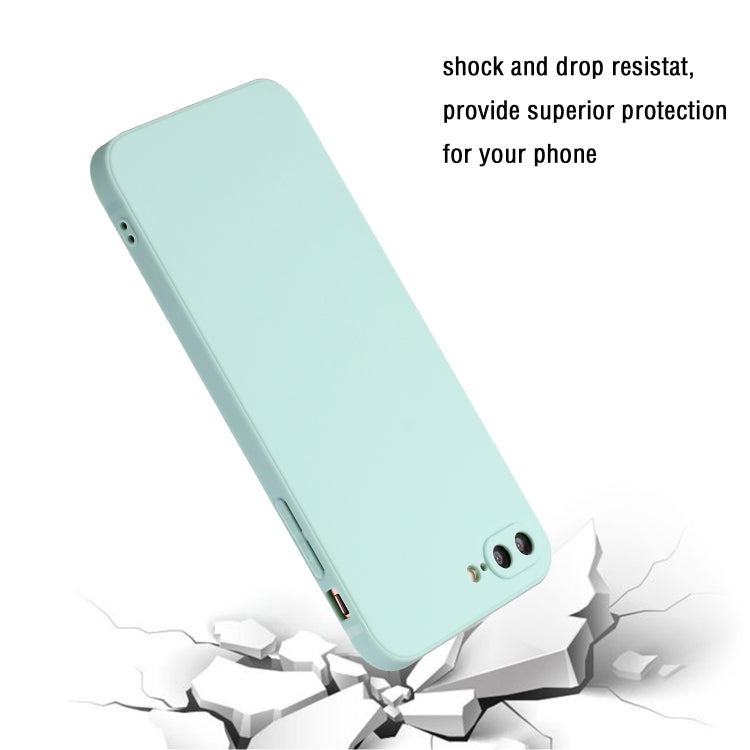 Straight Edge Solid Color TPU Shockproof Case For iPhone 7 Plus / 8 Plus