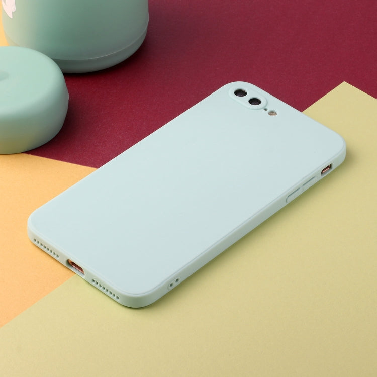 Straight Edge Solid Color TPU Shockproof Case For iPhone 7 Plus / 8 Plus