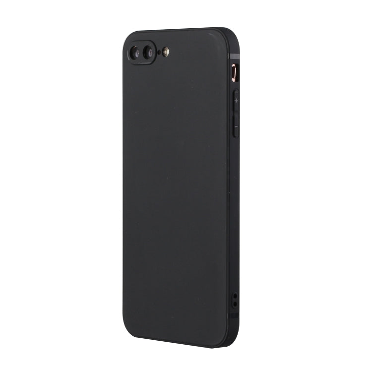 Straight Edge Solid Color TPU Shockproof Case For iPhone 7 Plus / 8 Plus