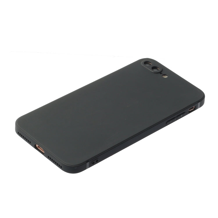 Straight Edge Solid Color TPU Shockproof Case For iPhone 7 Plus / 8 Plus