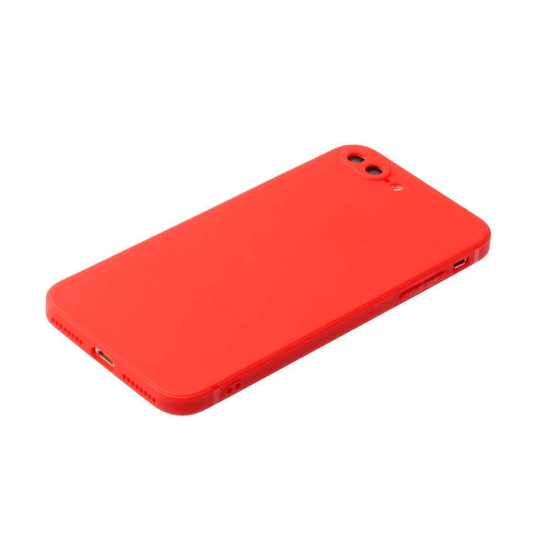 Straight Edge Solid Color TPU Shockproof Case For iPhone 7 Plus / 8 Plus