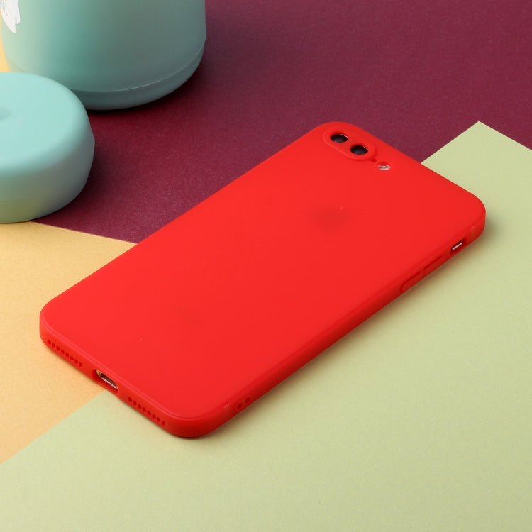 Straight Edge Solid Color TPU Shockproof Case For iPhone 7 Plus / 8 Plus