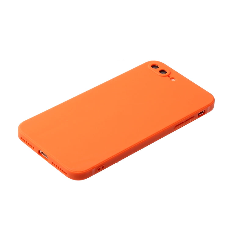 Straight Edge Solid Color TPU Shockproof Case For iPhone 7 Plus / 8 Plus