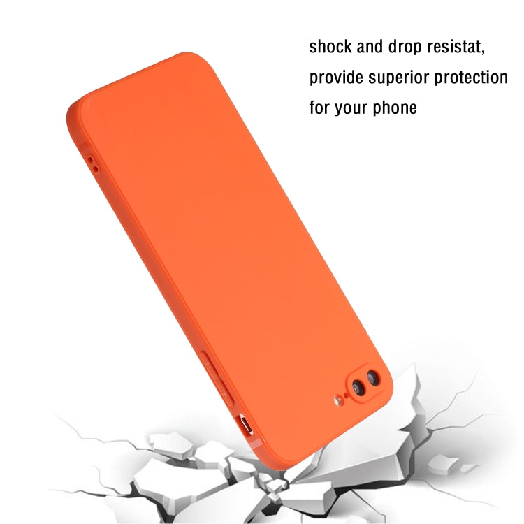 Straight Edge Solid Color TPU Shockproof Case For iPhone 7 Plus / 8 Plus