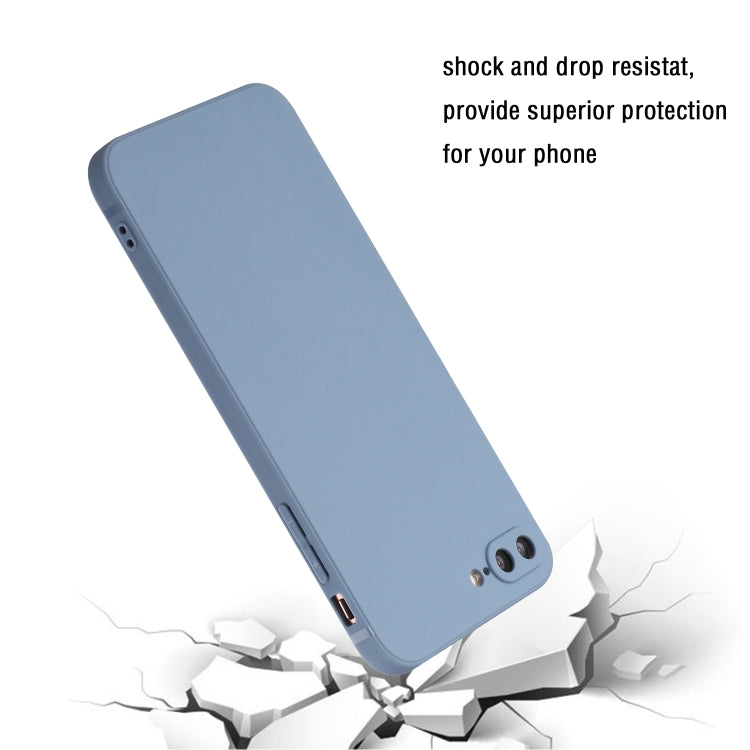Straight Edge Solid Color TPU Shockproof Case For iPhone 7 Plus / 8 Plus