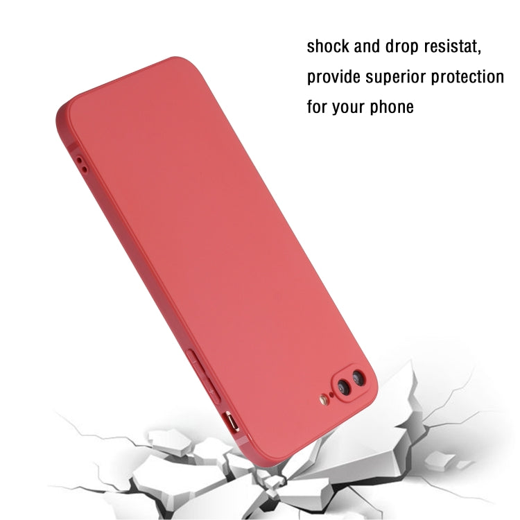 Straight Edge Solid Color TPU Shockproof Case For iPhone 7 Plus / 8 Plus