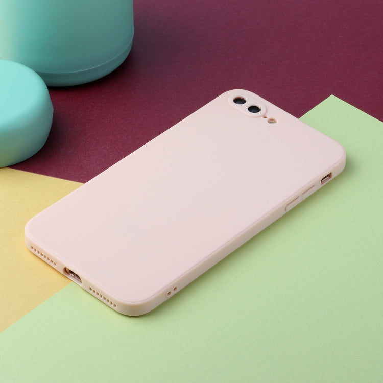 Straight Edge Solid Color TPU Shockproof Case For iPhone 7 Plus / 8 Plus