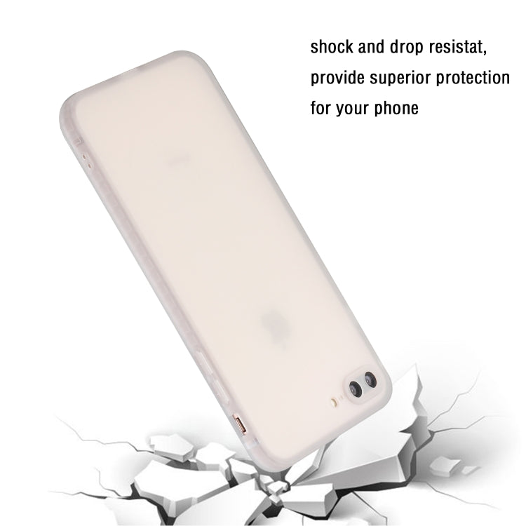 Straight Edge Solid Color TPU Shockproof Case For iPhone 7 Plus / 8 Plus