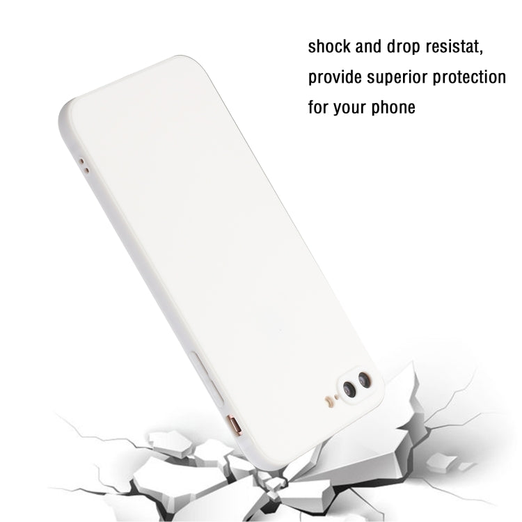 Straight Edge Solid Color TPU Shockproof Case For iPhone 7 Plus / 8 Plus