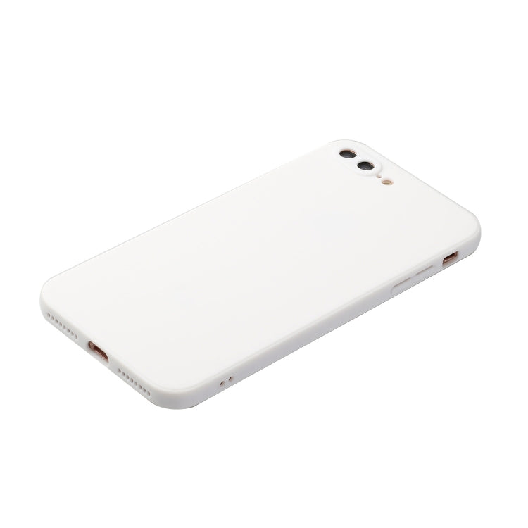 Straight Edge Solid Color TPU Shockproof Case For iPhone 7 Plus / 8 Plus