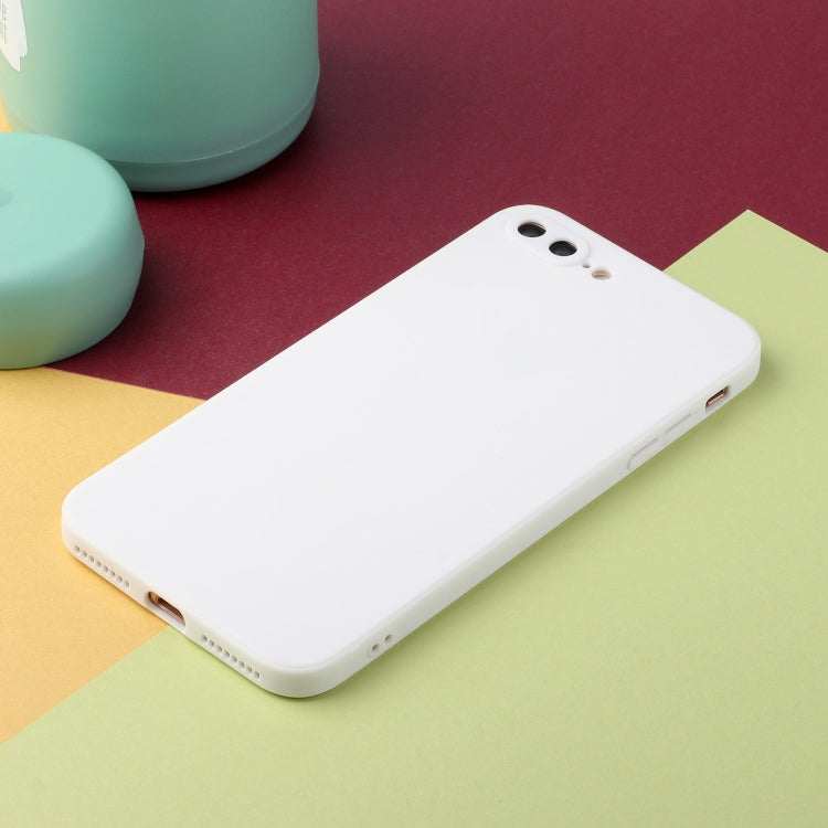 Straight Edge Solid Color TPU Shockproof Case For iPhone 7 Plus / 8 Plus