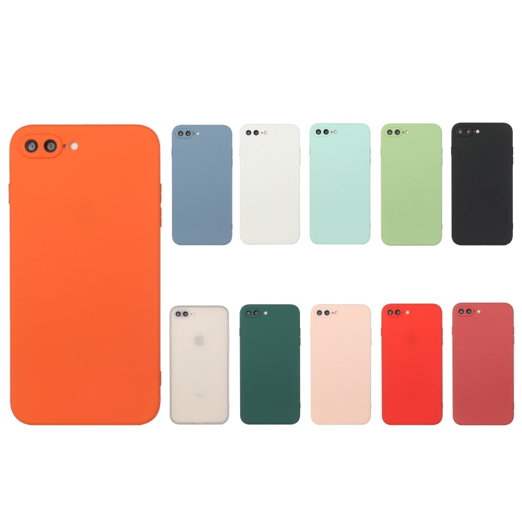 Straight Edge Solid Color TPU Shockproof Case For iPhone 7 Plus / 8 Plus