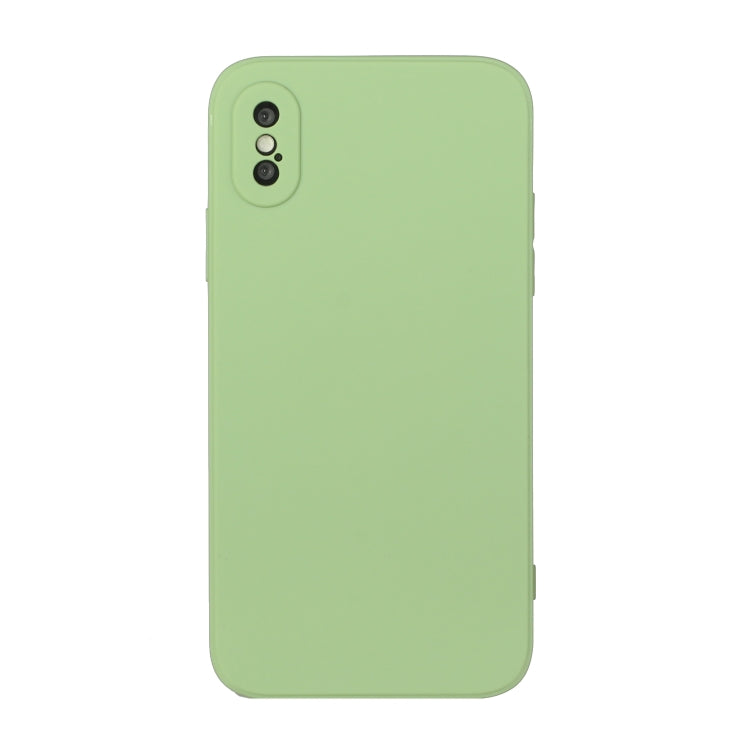 For iPhone X / XS Straight Edge Solid Color TPU Shockproof Case