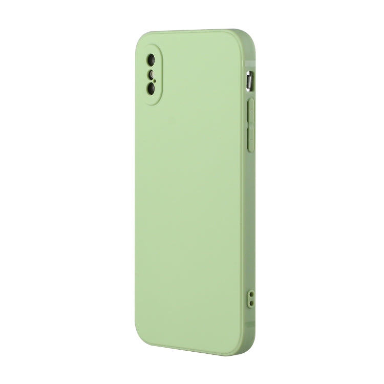 For iPhone X / XS Straight Edge Solid Color TPU Shockproof Case