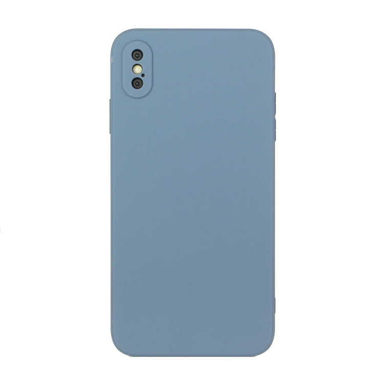 For iPhone X / XS Straight Edge Solid Color TPU Shockproof Case