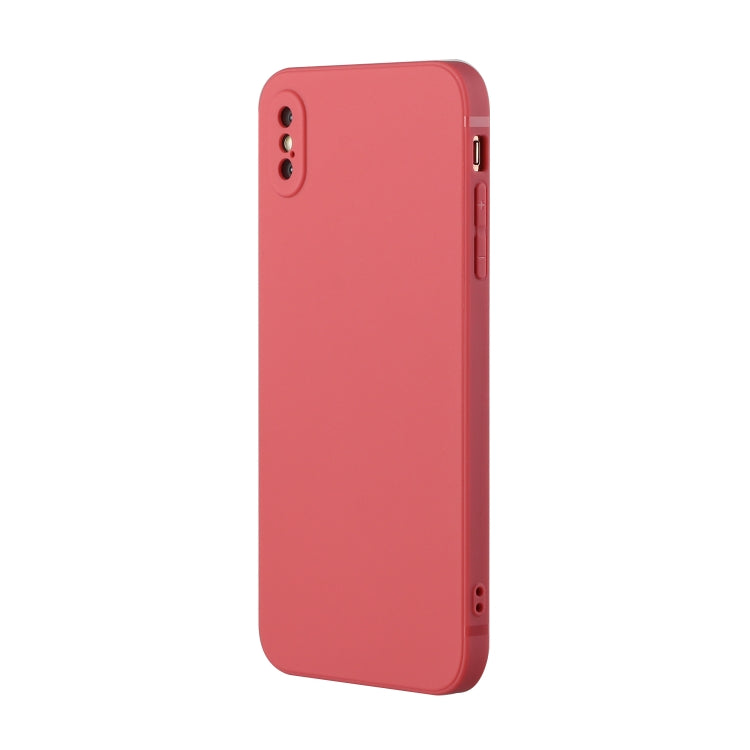 For iPhone X / XS Straight Edge Solid Color TPU Shockproof Case