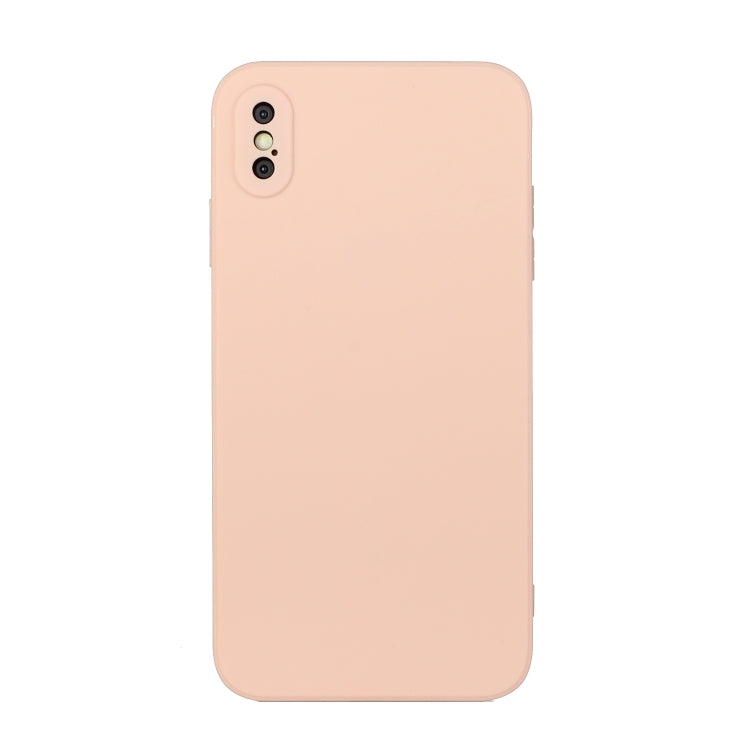 For iPhone X / XS Straight Edge Solid Color TPU Shockproof Case