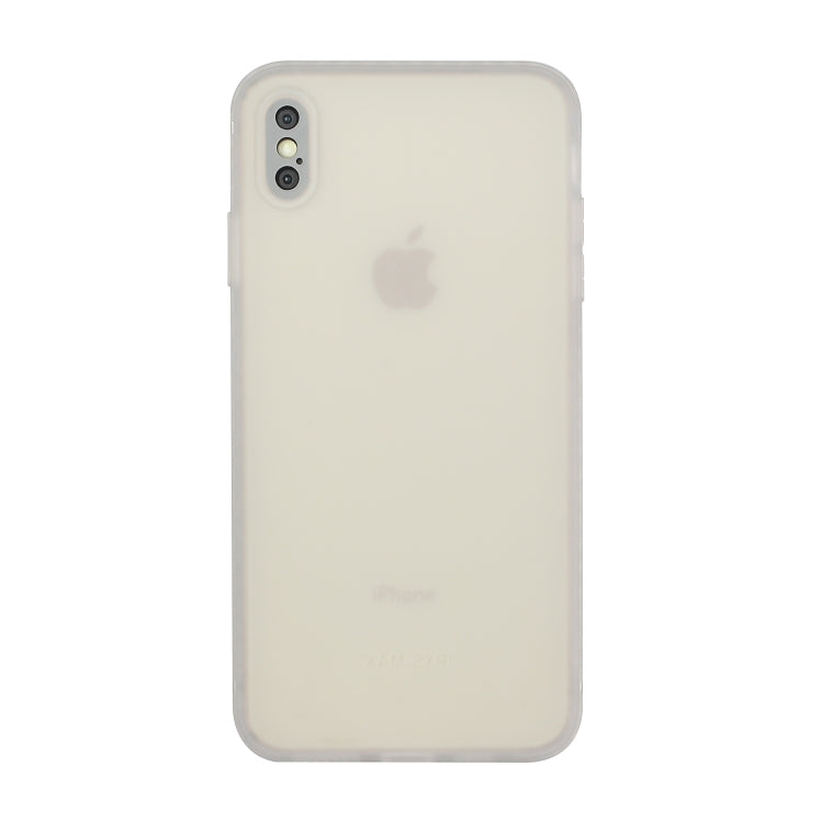 For iPhone X / XS Straight Edge Solid Color TPU Shockproof Case